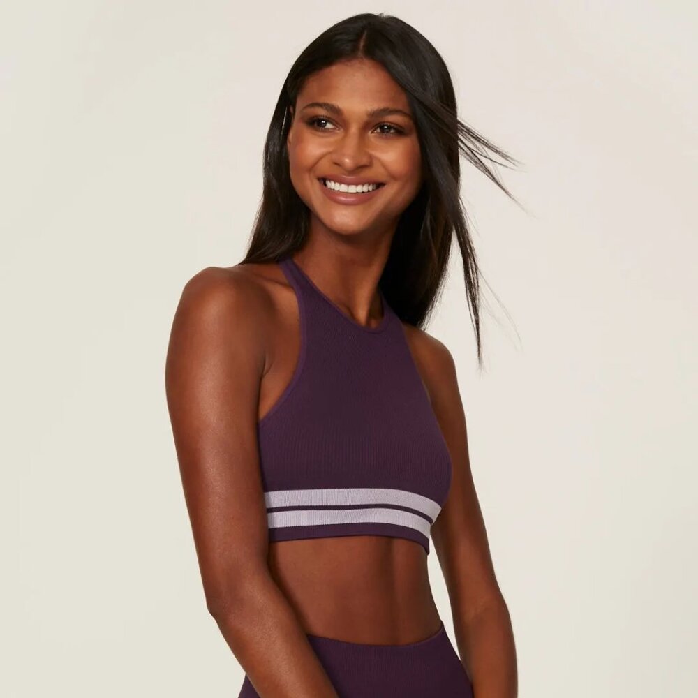 Spiritual Gangster Stripe Self Love Sports Bra P-S